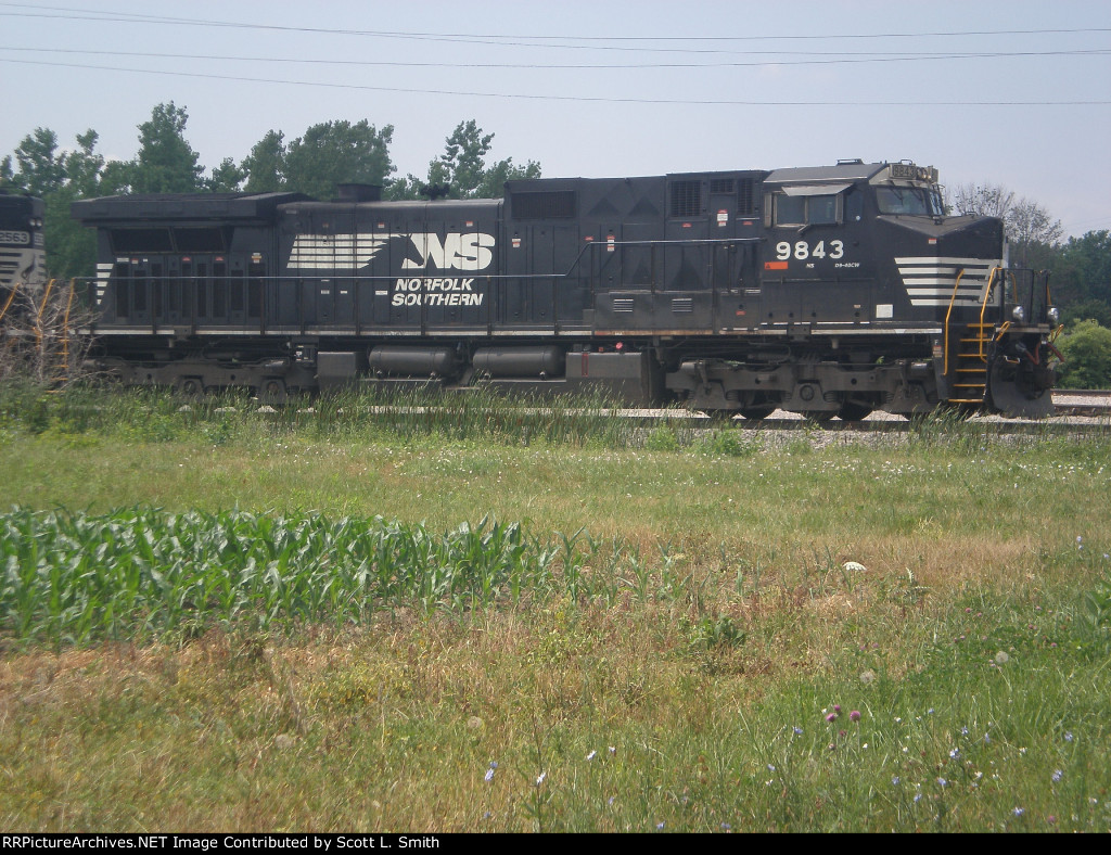 NS 9843 Resting at Sandusky Yard